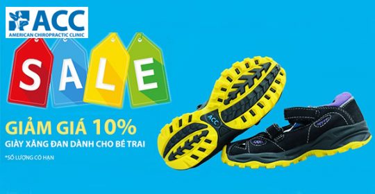 ƯU ĐÃI ĐẶC BIỆT GIẢM 10% GIÀY XĂNG ĐAN ACC DÀNH CHO CÁC BÉ TRAI