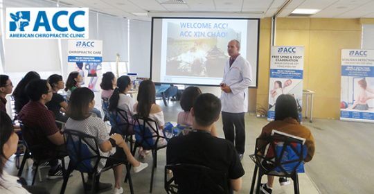 ACC ĐỒNG HÀNH CÙNG NHÂN VIÊN GROUPM CHĂM SÓC SỨC KHỎE CỘT SỐNG