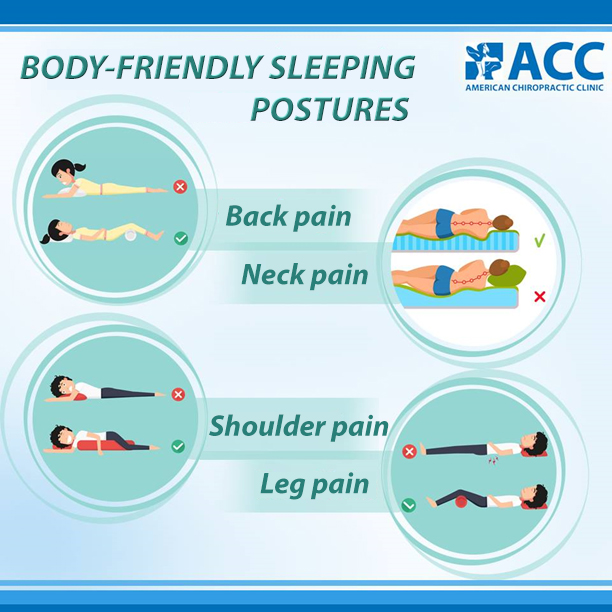 Proper sleeping position Relieve the pain