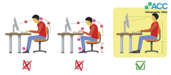 Correct sitting posture