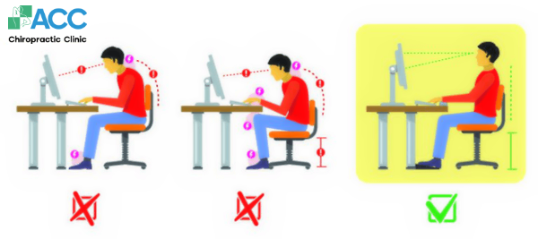 proper sitting posture computer