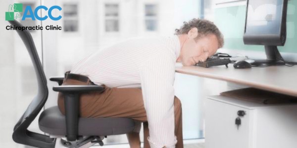 slumping head on desk