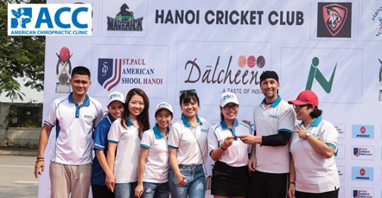ACC SÁT CÁNH CÙNG CÁC VẬN ĐỘNG VIÊN QUỐC TẾ TẠI GIẢI CRICKET HÀ NỘI 2018