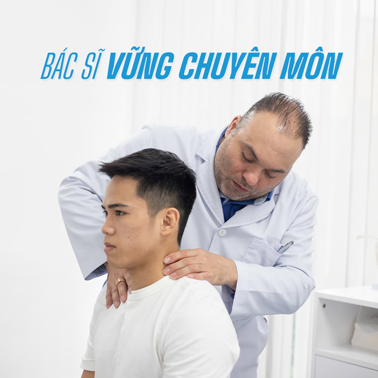 bác sĩ ACC điều trị đau cổ cho bệnh nhân