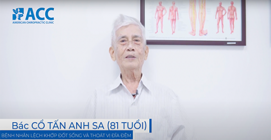 Điều trị thành công đau cột sống mãn tính ở bệnh nhân 81 tuổi