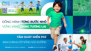 acc tầm soát bàn chân bẹt và cột sống học đường 2025