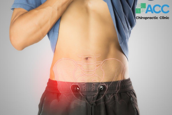 xác định vị trí đau xương chậu
