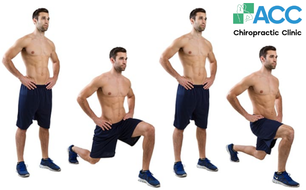 bài tập lunge cho người bị võng lưng