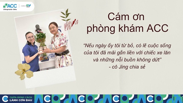 lời cám ơn của cô ji đến phòng khám acc