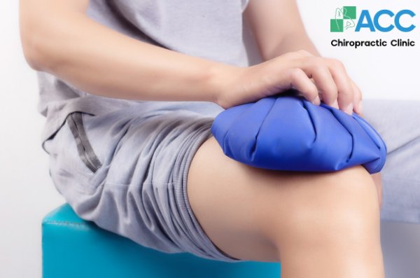 ngã sưng đầu gối