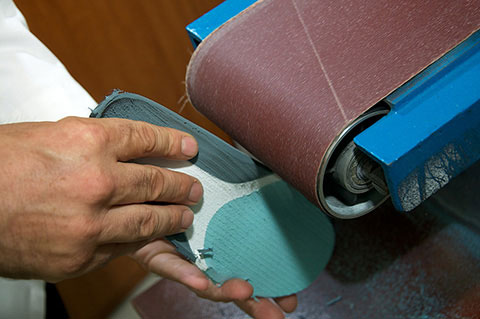Final grinding of a foot orthotic